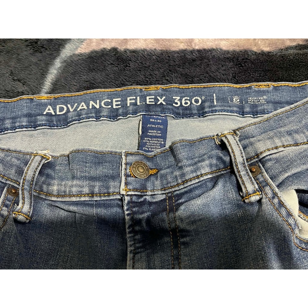 Arizona Jeans Mens 38x30 Blue Advance Flex 360 Athletic Fit Stretch Denim - Picture 4 of 8